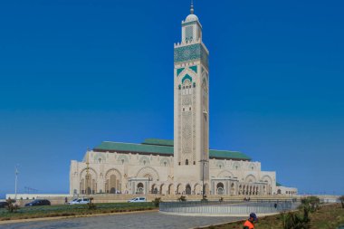 Hasan Ii Camii Casablanca, Fas bir camidir. Hassan Ii Camiidir Fas ve en güzel en büyük Camisi.