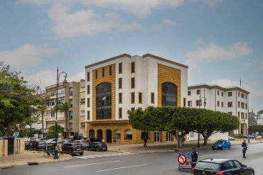 Rabat Fas, tarihi şehrin güzel sokakları.