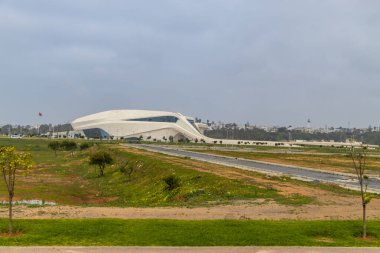 RABAT, MOROCCO - Yeni yükselen bölgede modern binalar olan Rabat Büyük Tiyatrosu, Fas