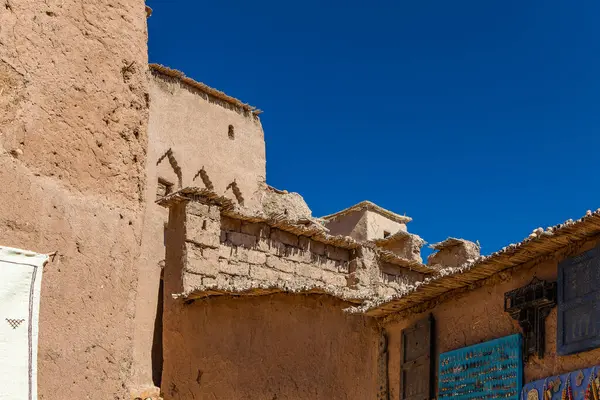 Ksar Ait Ben Haddou, eski Berber kerpiç köyü ya da kasbah. Ouarzazate, Draa-Tafilalet, Fas, Kuzey Afrika