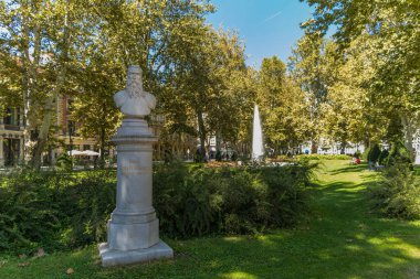 Zagreb, Hırvatistan. Hırvatistan 'ın Zagreb kentindeki Zrinjevac halk parkında düzenlenen anma baskınları