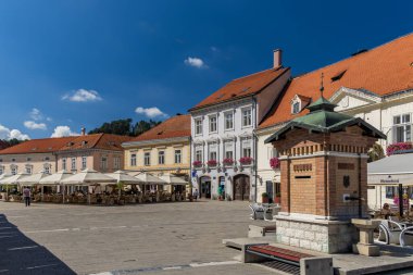 Samur kruvasyonu. Zagrep yakınlarındaki küçük bir kasaba olan Samobor Şehir Merkezi