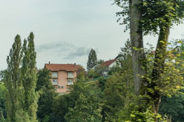 SLUNJ, CROATIA. Croatian village of Rastoke of the city of Slunj on the river Slunjcica which flows into the river Korana at Rastoke. clipart