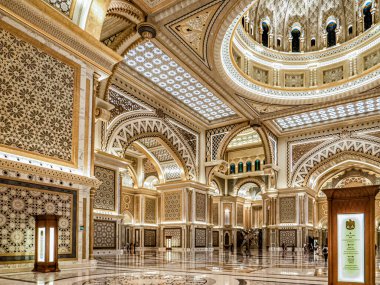 Abu Dabi, BAE. Qasr Al Watan, Başkanlık Sarayı Kapalı, Birleşik Arap Emirlikleri