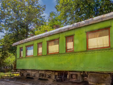 Diktatör Joseph Stalin onun doğum yeri Gori, Gürcistan'ın kişisel yeşil tren vagon