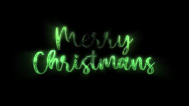 Mutlu Noeller - Yeşil Baloncuklar metin animasyonu - sıvı - alfa kanalı