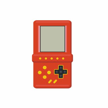 Vektör taşınabilir oyun konsolu. Çizgi film biçimi. 