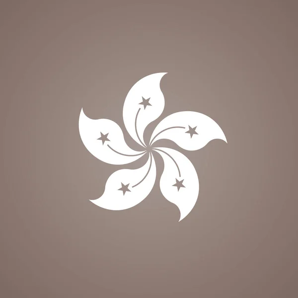 Λουλούδι Bauhinia Blakeana Σύμβολο Από Σημαία Του Χονγκ Κονγκ — Διανυσματικό Αρχείο