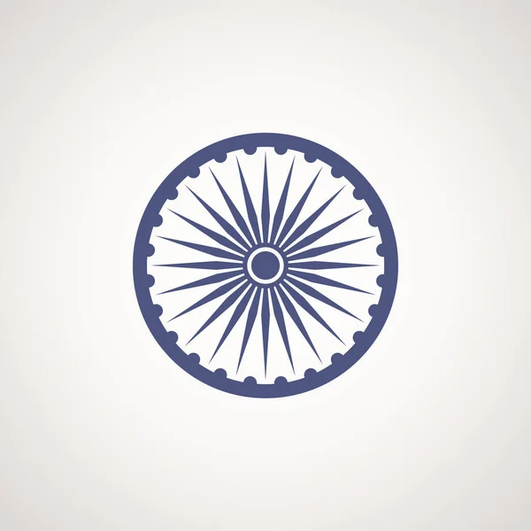 アショカチャクラ インドの旗からのシンボル — ストックベクタ