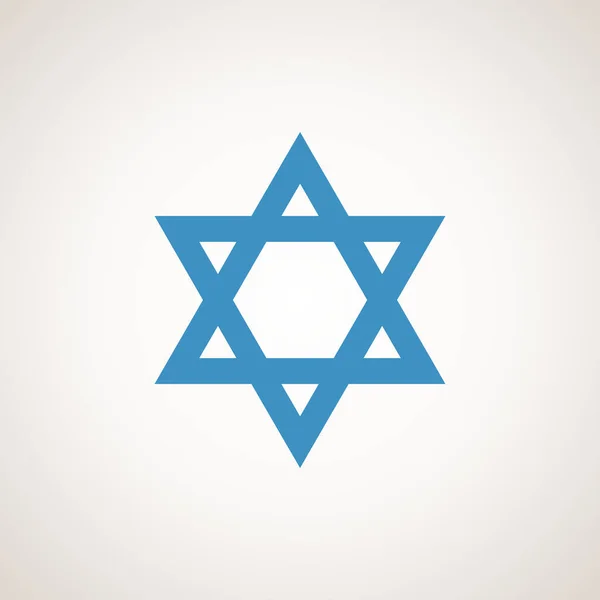 Stella David Simbolo Della Bandiera Israele — Vettoriale Stock