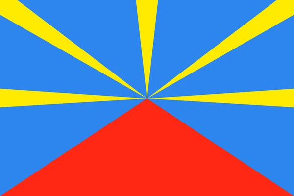 Bandeira Ilha Reunião — Vetor de Stock