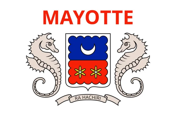Флаг Острова Майотта — стоковый вектор