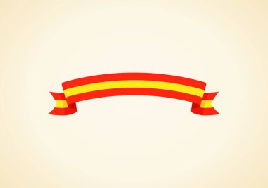 Düz dizayn tarzında Karlsruhe ya da Bochnia bayrağı olan kurdele.