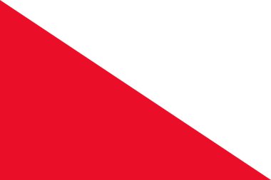 Hollanda şehri Utrecht 'in vektör bayrağı.