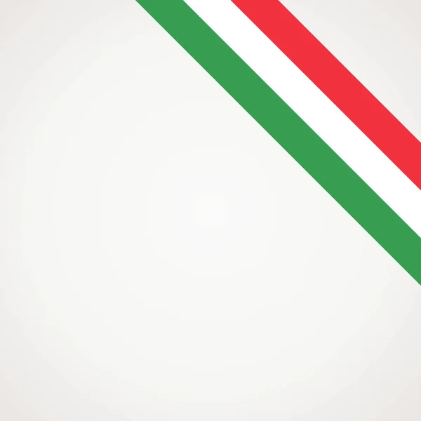 Angolo Bandiera Nastro Inclinato Dell Ungheria Era Alto Destra Una — Vettoriale Stock