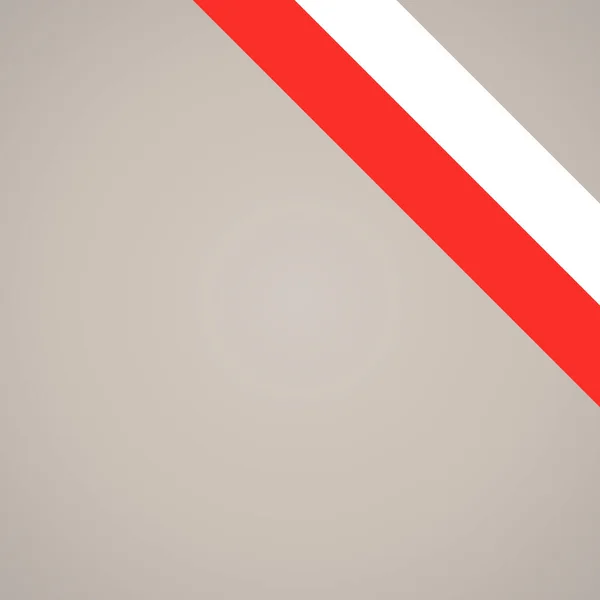 Narożna Flaga Skośnej Wstęgi Polski Turyngii Tyrolu Prawym Górnym Rogu — Wektor stockowy