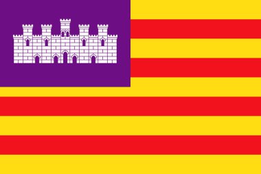 balearic Islands, İspanya bayrağı.