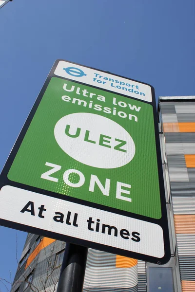 Ulez Londres Reino Unido Abril 2019 Ulez Zona Emisiones Ultra — Foto de Stock