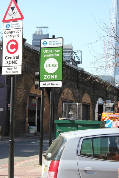 Ulez London April 2019 Ulez Ultra Low Emission Zone Charge — Stock Photo, Image