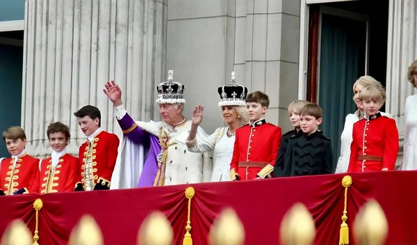 Londres Inglaterra Reino Unido Mayo 2023 Rey Charles Iii Reina —  Fotos de Stock