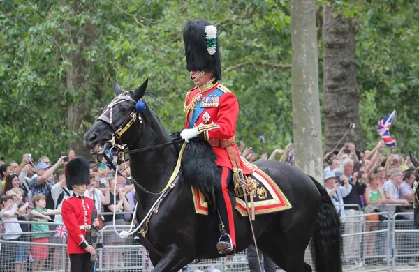 King Charles London Червня 2023 King Charles Iii Horse Trooping — стокове фото