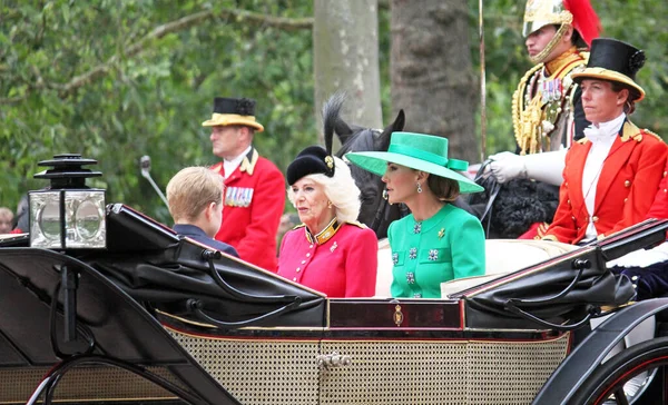 Londýn Června 2023 Queen Camilla Kate Princess Wales Prince George — Stock fotografie