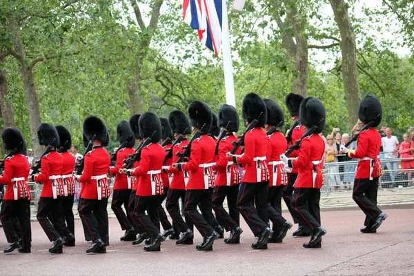 Londra Regno Unito Giugno 2023 Kings Coldstream Guards Marching Mall — Foto Stock