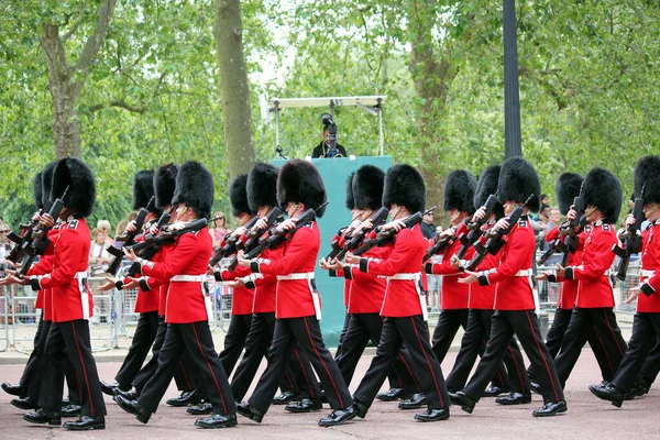 Londres Reino Unido Junio 2023 Kings Coldstream Guards Marching Mall — Foto de Stock