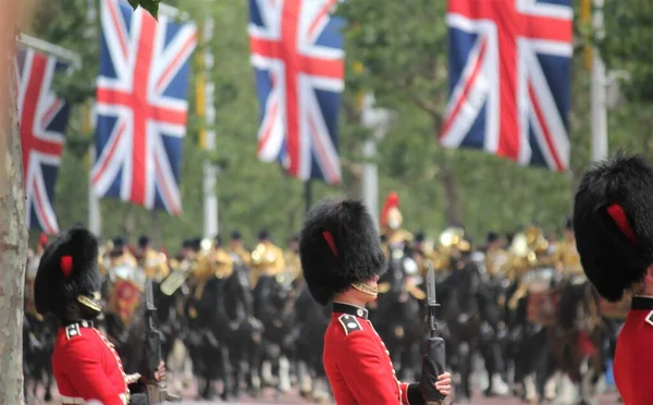 2023 Kings Coldstream Guards Marching Mall Kings Birthday Parade London — 스톡 사진