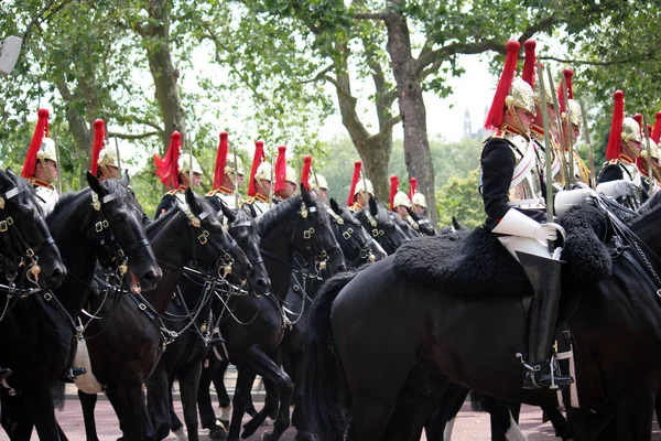 Londres Reino Unido Junio 2023 Kings Coldstream Guards Marching Mall —  Fotos de Stock