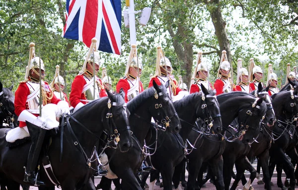 London Ιουνίου 2023 Kings Coldstream Guards Marching Mall King Birthday — Φωτογραφία Αρχείου