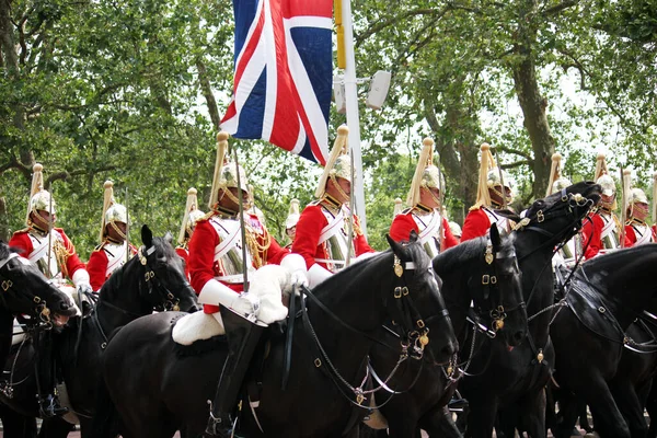 Londýn Velká Británie Června 2023 Kings Coldstream Guards Marching Mall — Stock fotografie