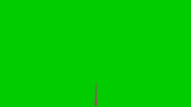 The tree gradually grew, leaves appeared on the branches. The magenta symbol. Concept of ecology, life. Flat vector illustration isolated on green background.