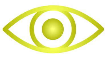 Animasyon altın göz kapanıyor. Göz açıp kapayıncaya kadar. Doğrusal simge. Döngülü video. Beyaz arkaplanda vektör illüstrasyonu.