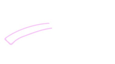 Okun hareketli doğrusal sembolü çizilir. Elle çizilmiş pembe ok sağ tarafı gösteriyor. Vektör illüstrasyonu beyaz arkaplanda izole edildi.