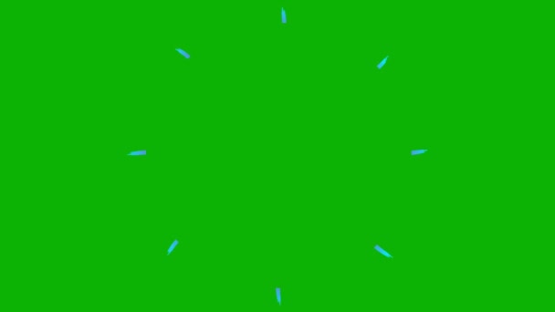Анимированный Ручной Рисунок Розово Голубого Символа Лучей Зацикленное Видео Плоский — стоковое видео