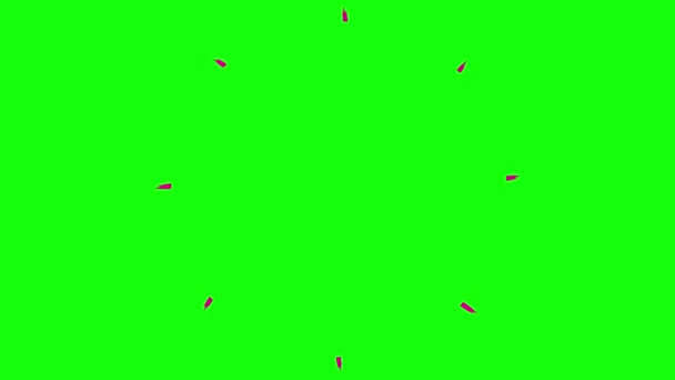 Анимированный Ручной Рисунок Пурпурного Символа Лучей Зацикленное Видео Плоский Вектор — стоковое видео