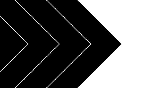 Animované Černé Pozadí Trojúhelníkových Pruhů Dekorativní Šípy Pohybují Zleva Doprava — Stock video