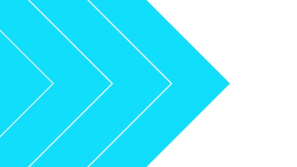 Animované Modré Pozadí Trojúhelníkových Pruhů Dekorativní Šípy Pohybují Zleva Doprava — Stock video