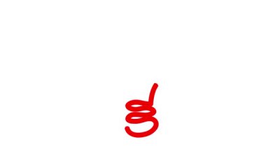 Animasyon kırmızı ampul ikonu. Fikir ve yaratıcılık kavramı. Sembol yavaş yavaş çizilir. Döngülü video. Çizgi vektör çizimi beyaz arkaplanda izole edildi.