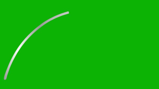 Малюється Анімований Лінійний Символ Стрілки Рука Намальована Срібною Стрілкою Вказує — стокове відео