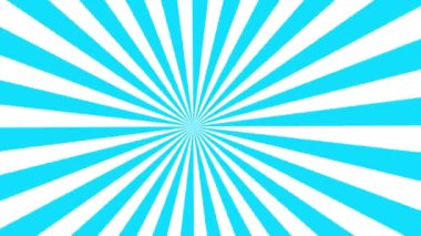 Canlandırılmış soyut mavi dönen arkaplan. Döngülü video. Vektör illüstrasyonu beyaz arkaplanda izole edildi.