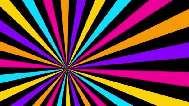 Animated Abstract Colorful Rotating Background Looped Video Vector Illustration Isolated — Stock Video