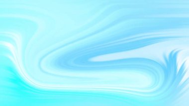 Canlandırılmış mavi ve beyaz sıvı arka plan. Renkli sıvı yavaş yavaş değişir. Parlak pürüzsüz gradyan canlandırması.