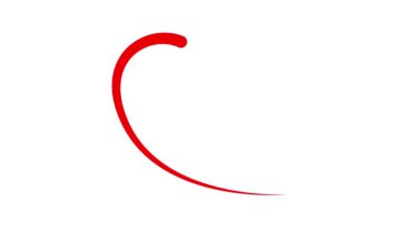 Sıvı efektli kırmızı kalp animasyonu. Çizim ve kaybolan fırça darbesinin etkisi. Aşk kavramı, gönüllülük, bağış. Beyaz arkaplanda vektör çizimi izole edildi. Döngülü video. 