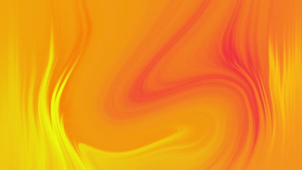 有生命的橙色液体背景 五颜六色的液体逐渐变了 明亮流畅的渐变动画 — 图库视频影像