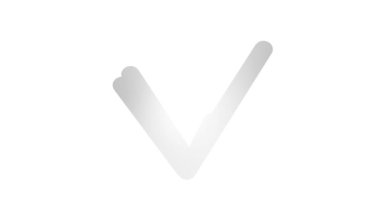 İşaretli işaretli gümüş renkli canlandırma simgesi. Elle çizilmiş sembol. Vektör illüstrasyonu beyaz arkaplanda izole edildi.