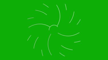 Canlandırılmış gümüş doğrusal çiçek yavaş yavaş çizilir. Lotus çiçeğinin çizgi sembolü. Bahar kavramı, yoga, meditasyon, bahçıvanlık, yaz, doğa, güzellik. Vektör illüstrasyonu yeşil arkaplanda izole edildi.