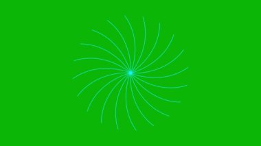 Canlandırılmış mavi doğrusal çiçek yavaş yavaş çizilir. Lotus çiçeğinin çizgi sembolü. Bahar kavramı, yoga, meditasyon, doğa, yaz, güzellik, bahçe işleri. Döngülü video. Beyaz arkaplanda vektör illüstrasyonu izole edildi.