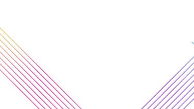 Renkli çizgilerle canlandırılmış arkaplan çiziyor. Doğrusal çizgili desen. Çok renkli şeritler. Metin için kopyalama alanı olan video. Vektör illüstrasyonu beyaz arkaplanda izole edildi.